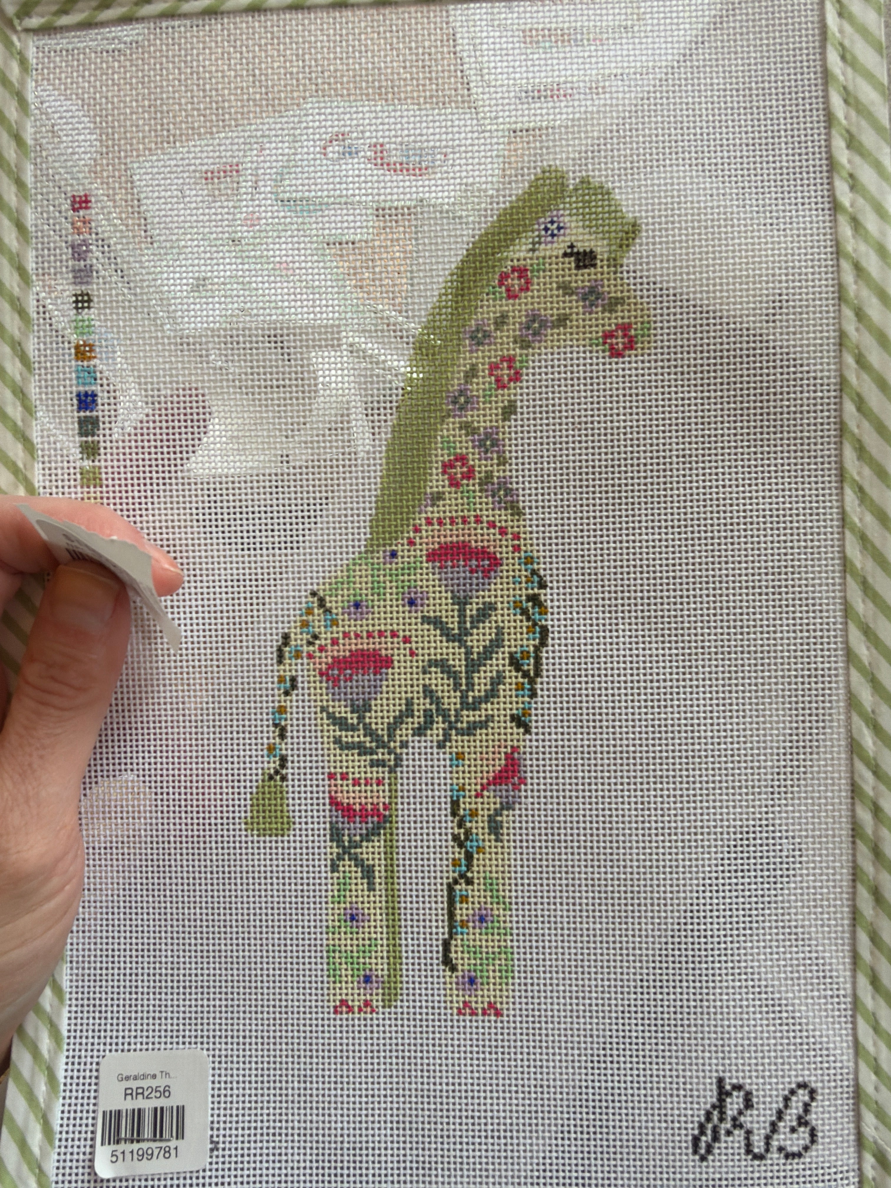 Geraldine the Giraffe | Needlepoint Canvas