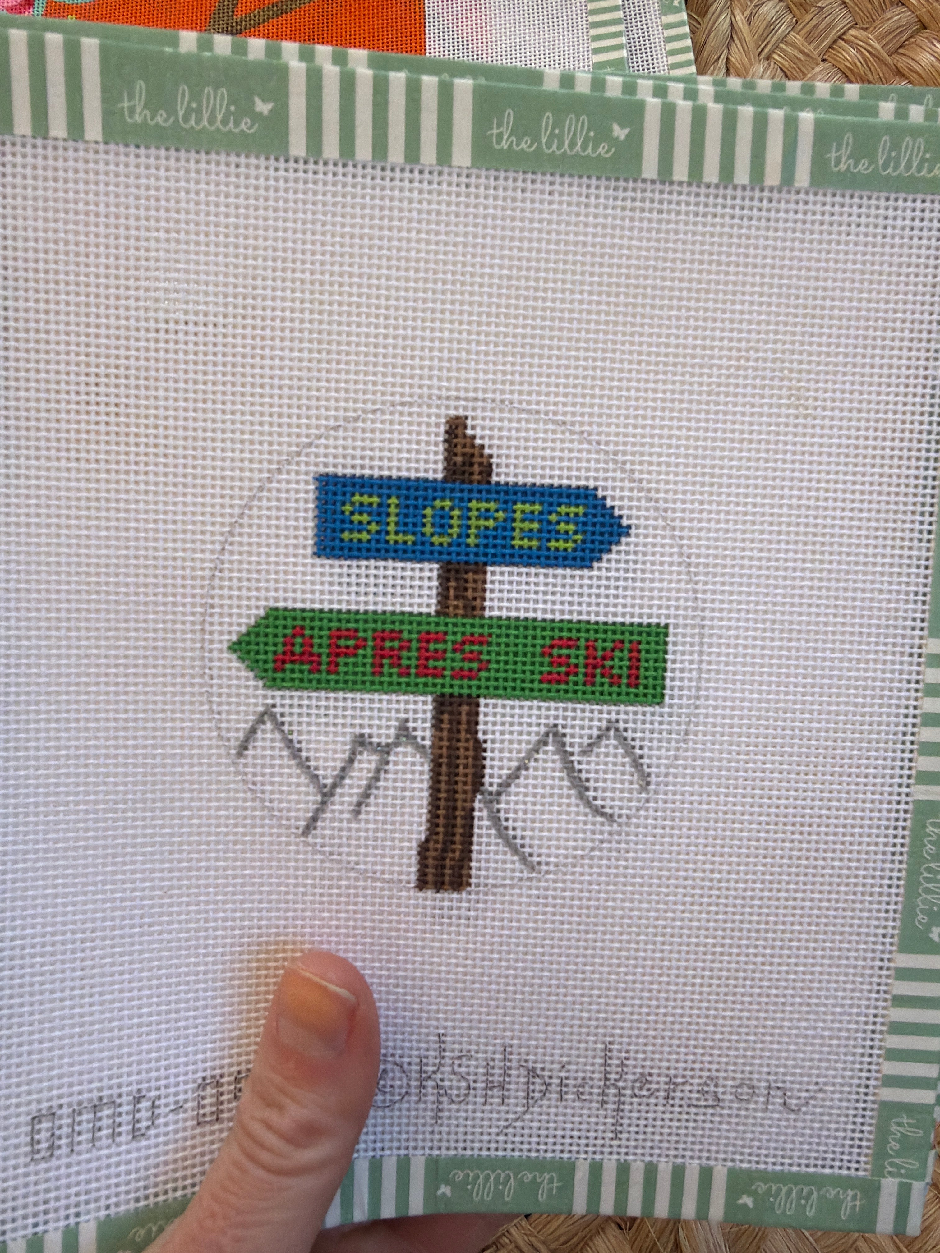 Apres Ski or Slope | Needlepoint Canvas