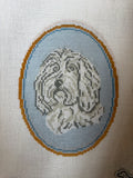 The Tibetan Terrier Cameo | Needlepoint Canvas