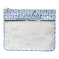 Stitches Blue Scallop Floral Hydrangea Project Bag