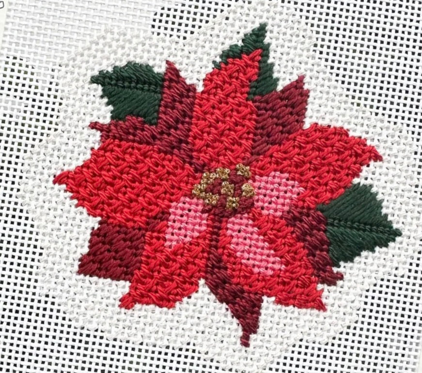Christmas Poinsettia: Stitch Guide & Decorative Stitches with Caroline: Friday, Nov 6