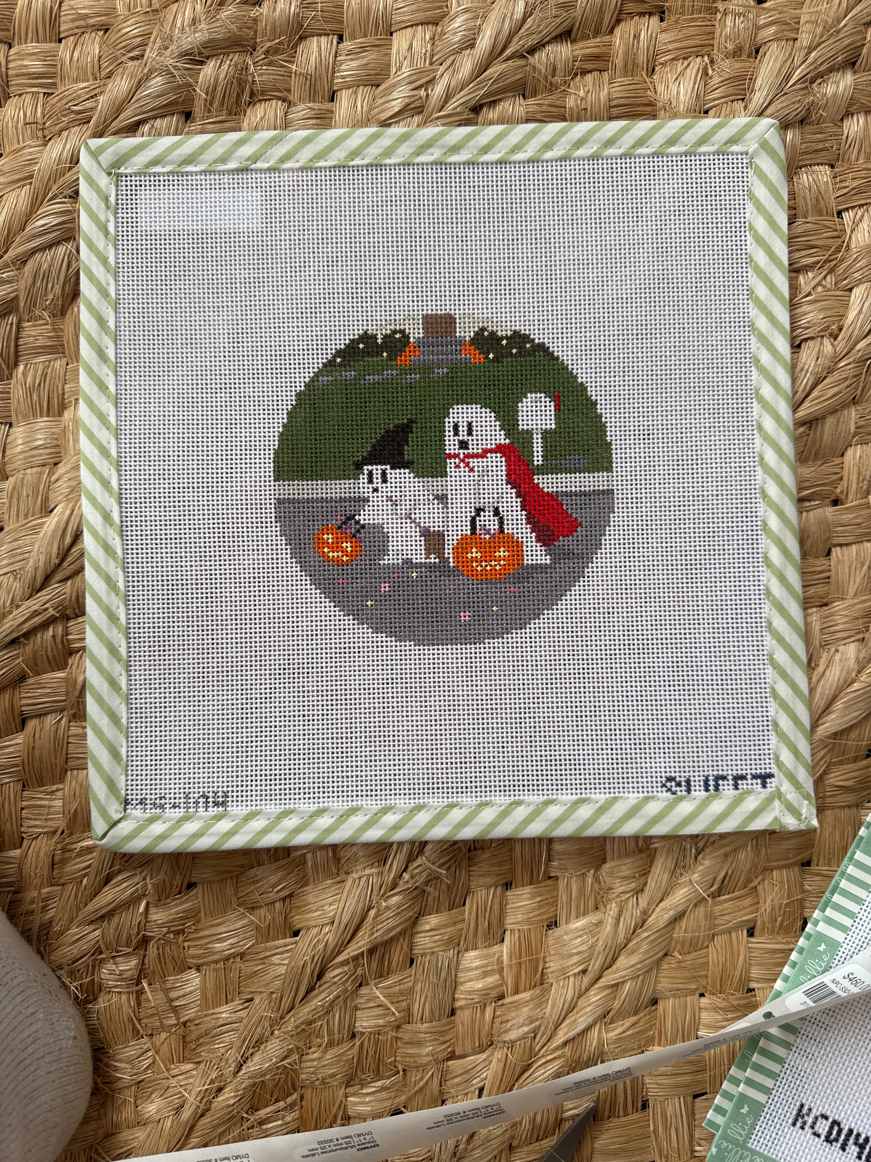 Trick or Treating Ghosts | Needlepoint Canvas