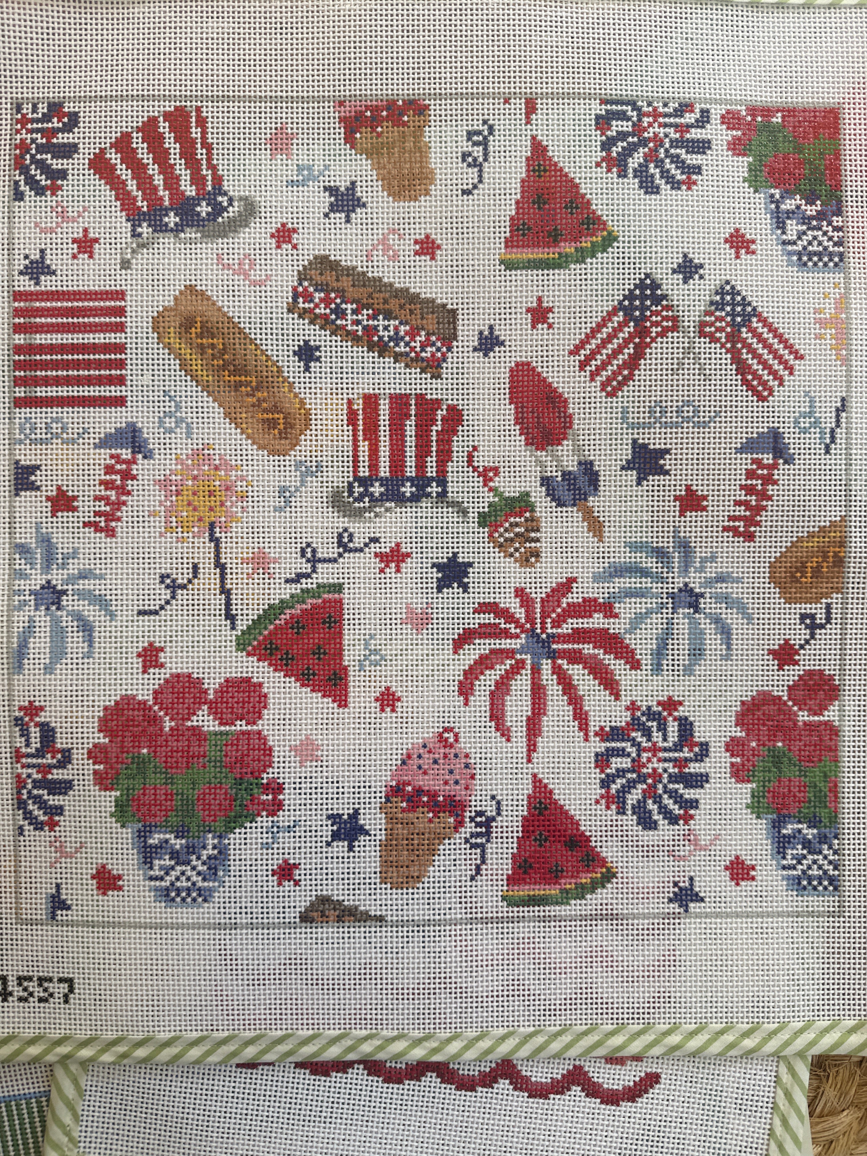 4TH of July Print | Needlepoint Canvas