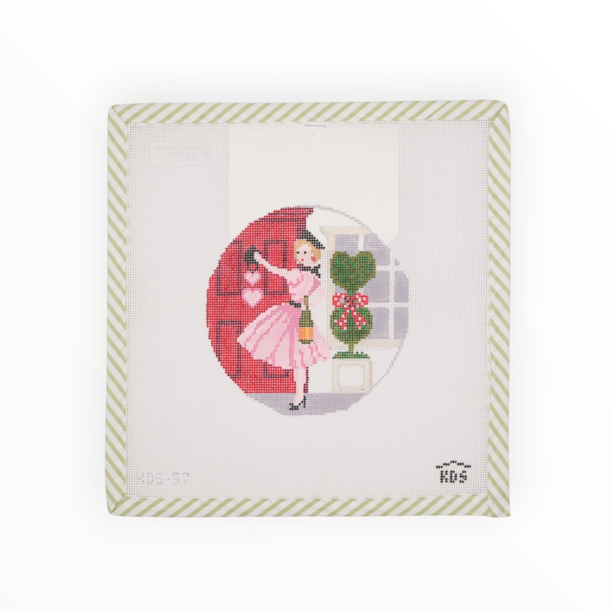 Betty Loves Valentine's Day Canvas and Stitch Guide | Needlepoint Canvas