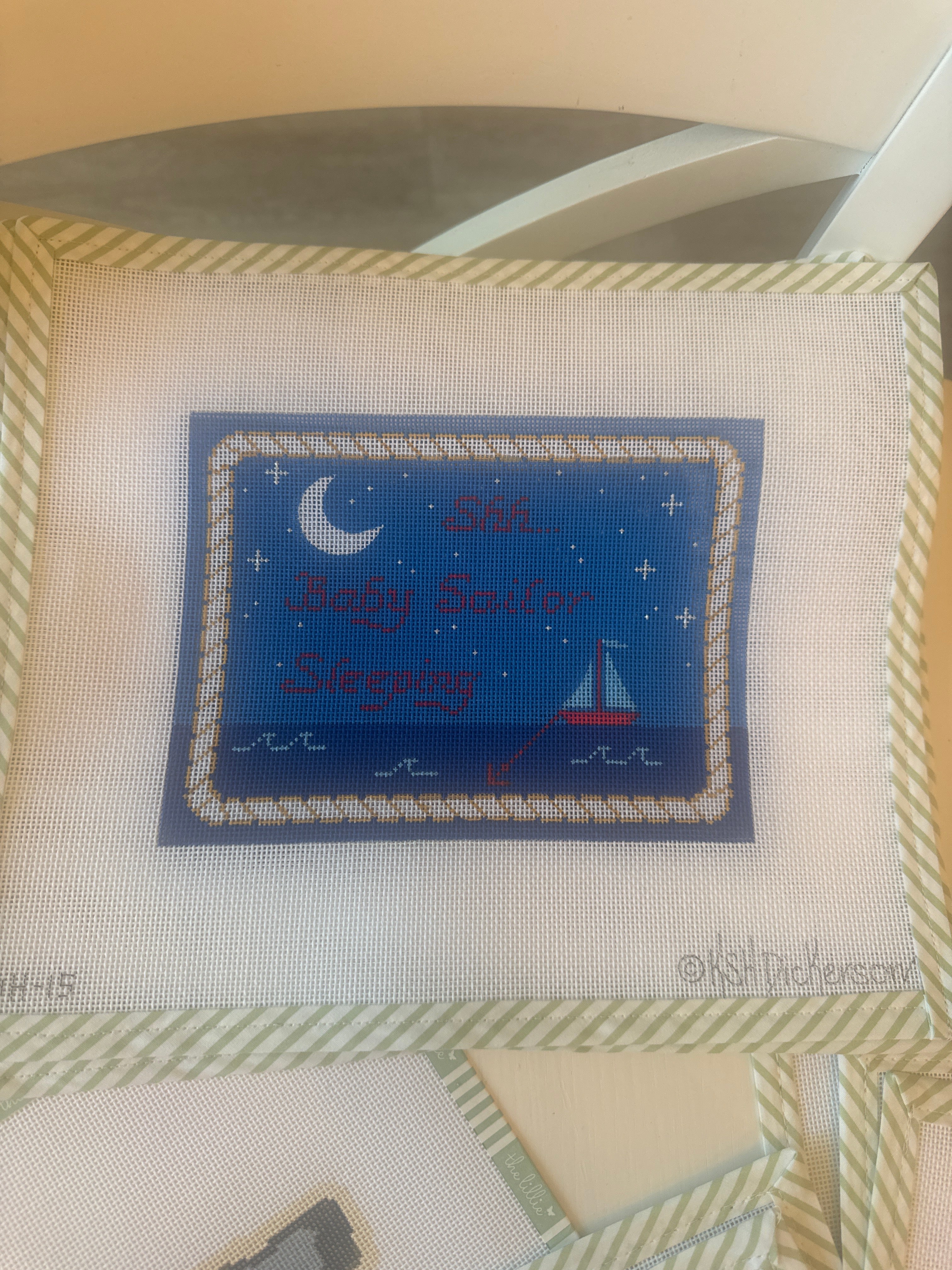SHH Baby Sleeping | Needlepoint Canvas