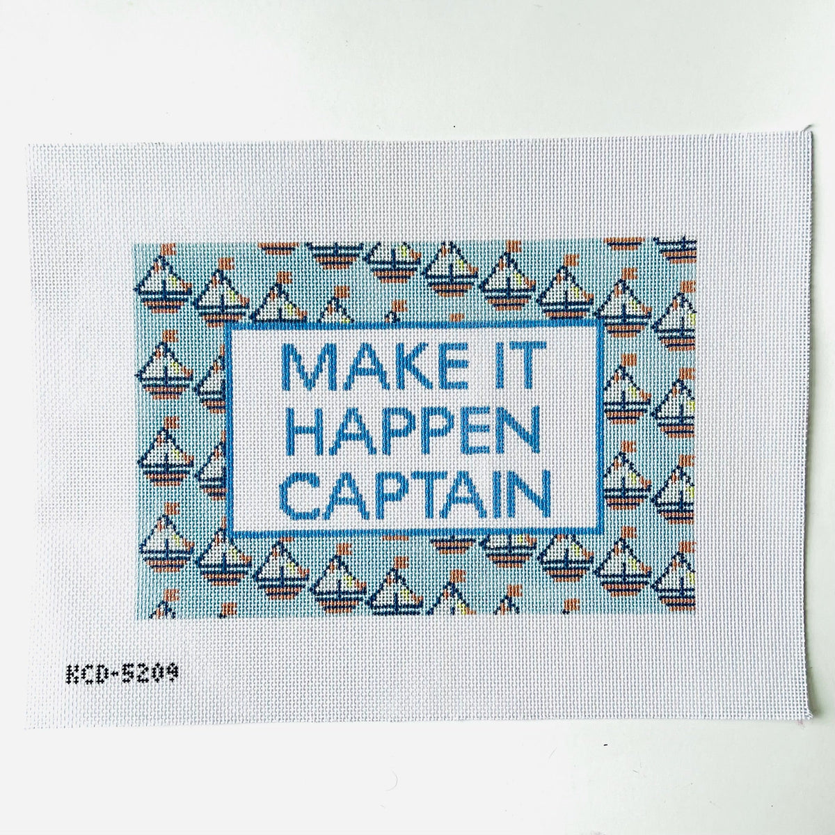 Make It Happen Captain needlepoint canvas