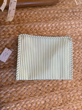 ROADIE LARGE Zip Pouch - Pimlico Stripe Sage