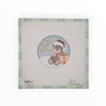 Baby's First, Girl Teddy | Needlepoint Canvas