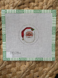 Santa Face Ornament | Needlepoint Canvas
