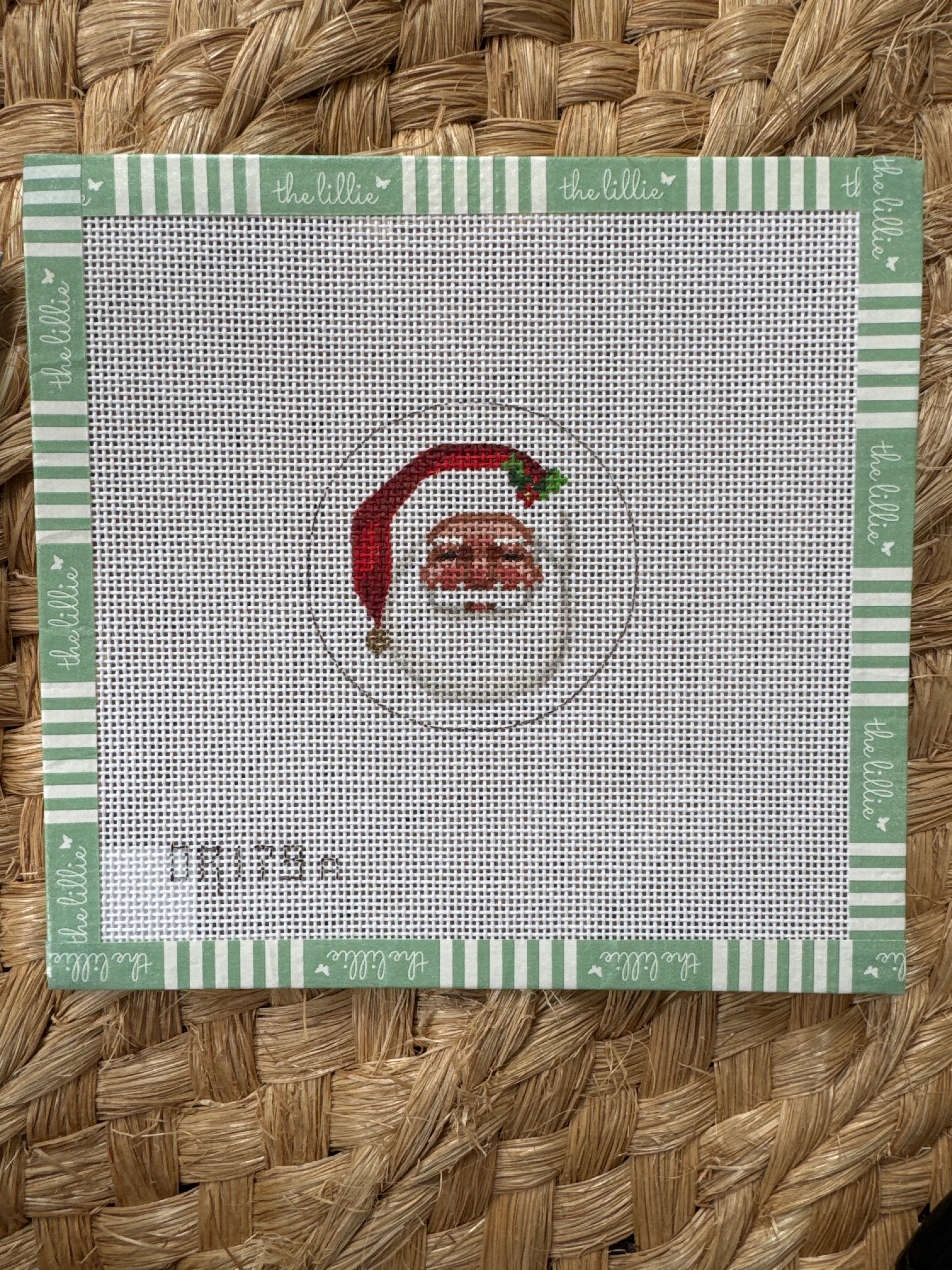 Santa Face Ornament | Needlepoint Canvas
