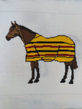 Brown Horse / Yellow Blanket