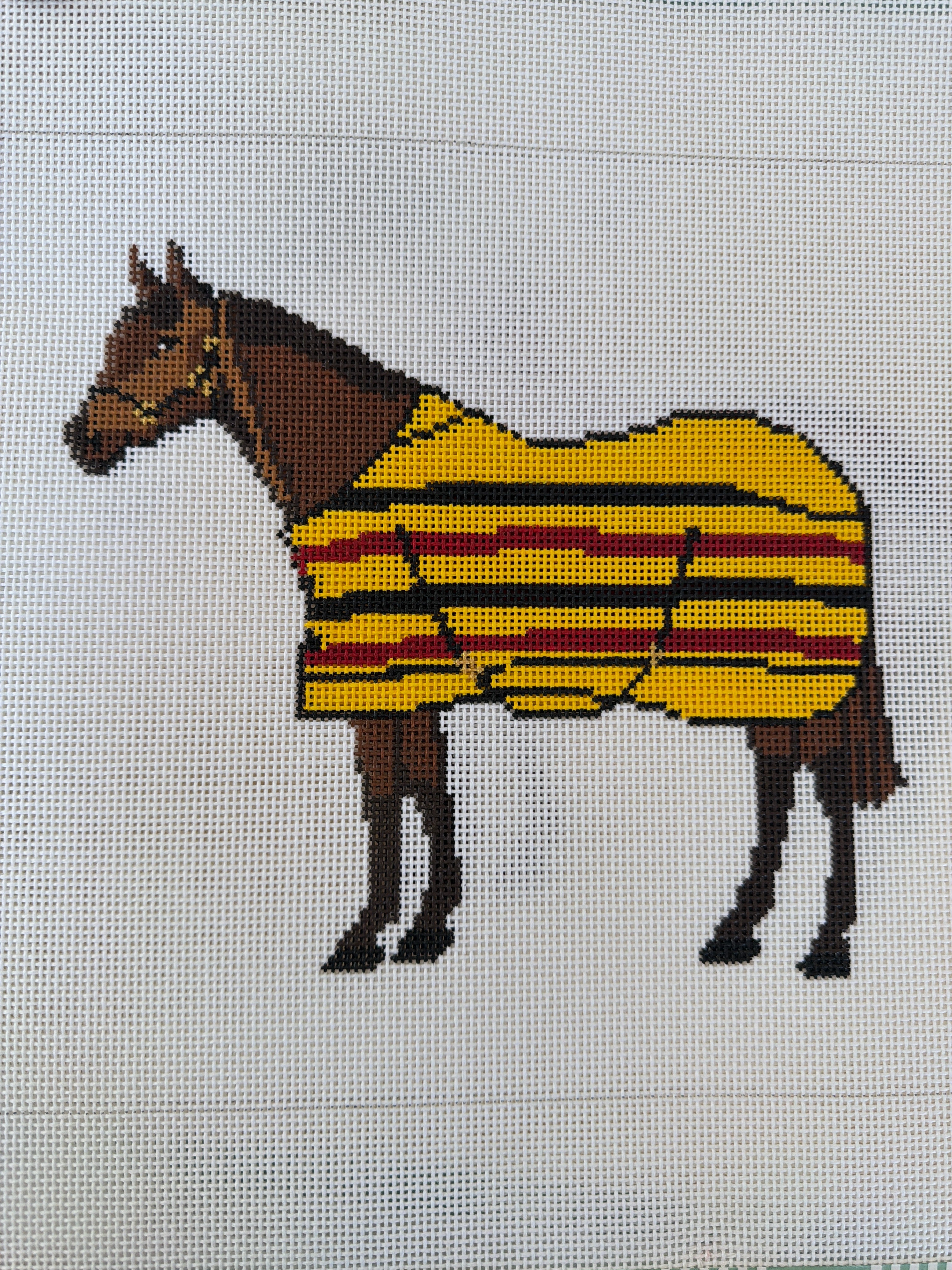 Brown Horse / Yellow Blanket
