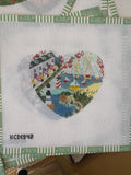 Michigan Heart | Needlepoint Canvas