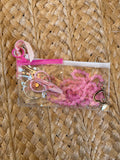 Gemstone Chatelaine - Pink et Magenta Swirls