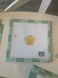 Mini Shell – Yellow | Needlepoint Canvas