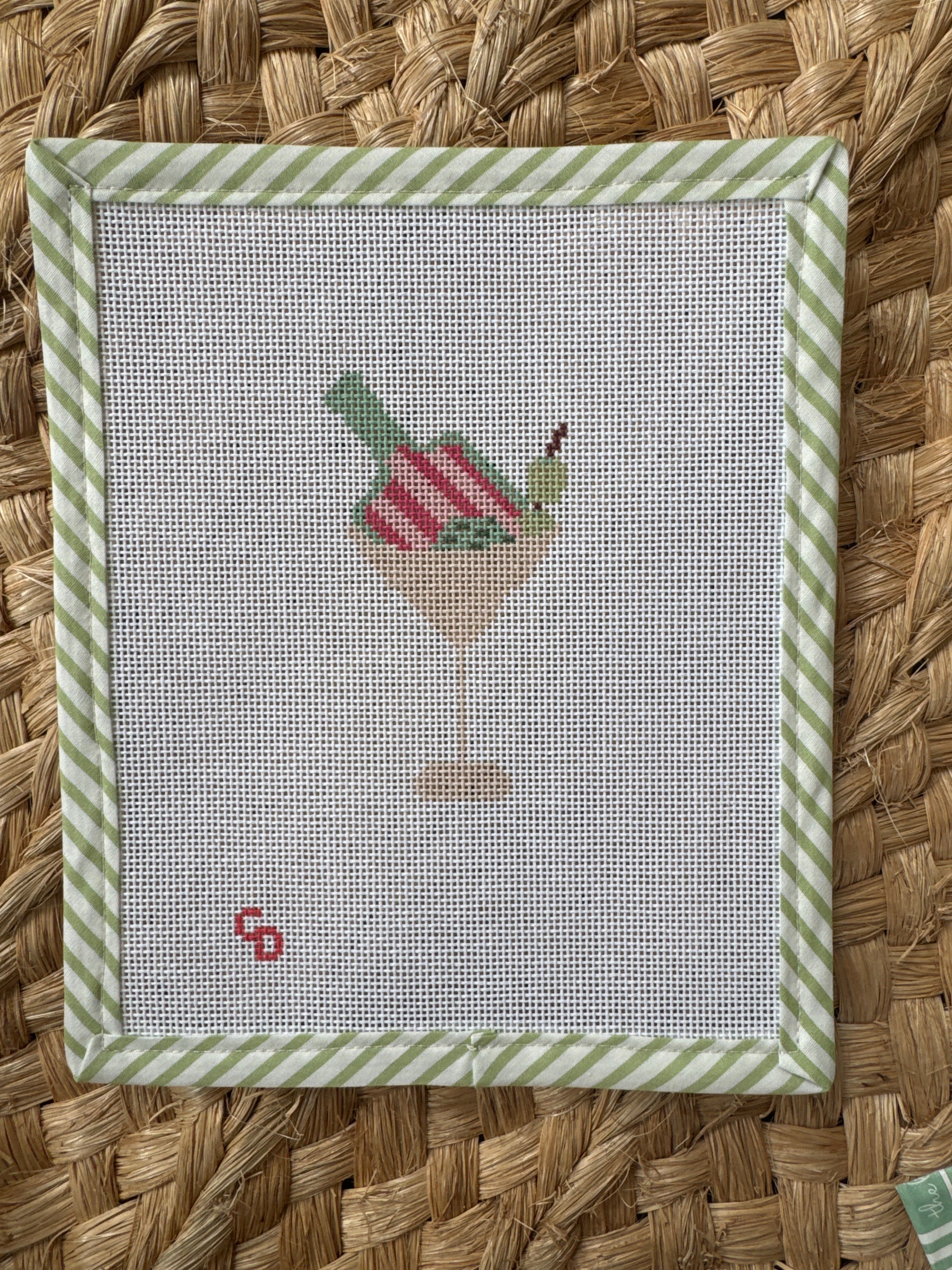 Pickleball Martini | Needlepoint Canvas
