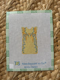 Yellow/Blue Mini Oaxaca Dress | Needlepoint Canvas