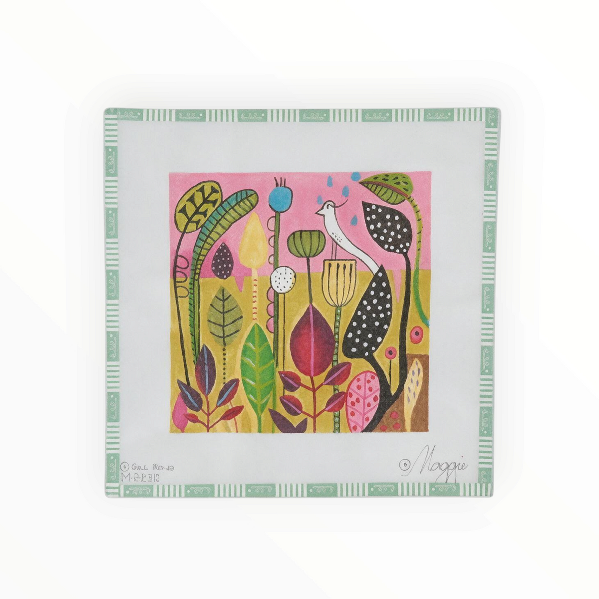 White Bird Dreaming | Needlepoint Canvas