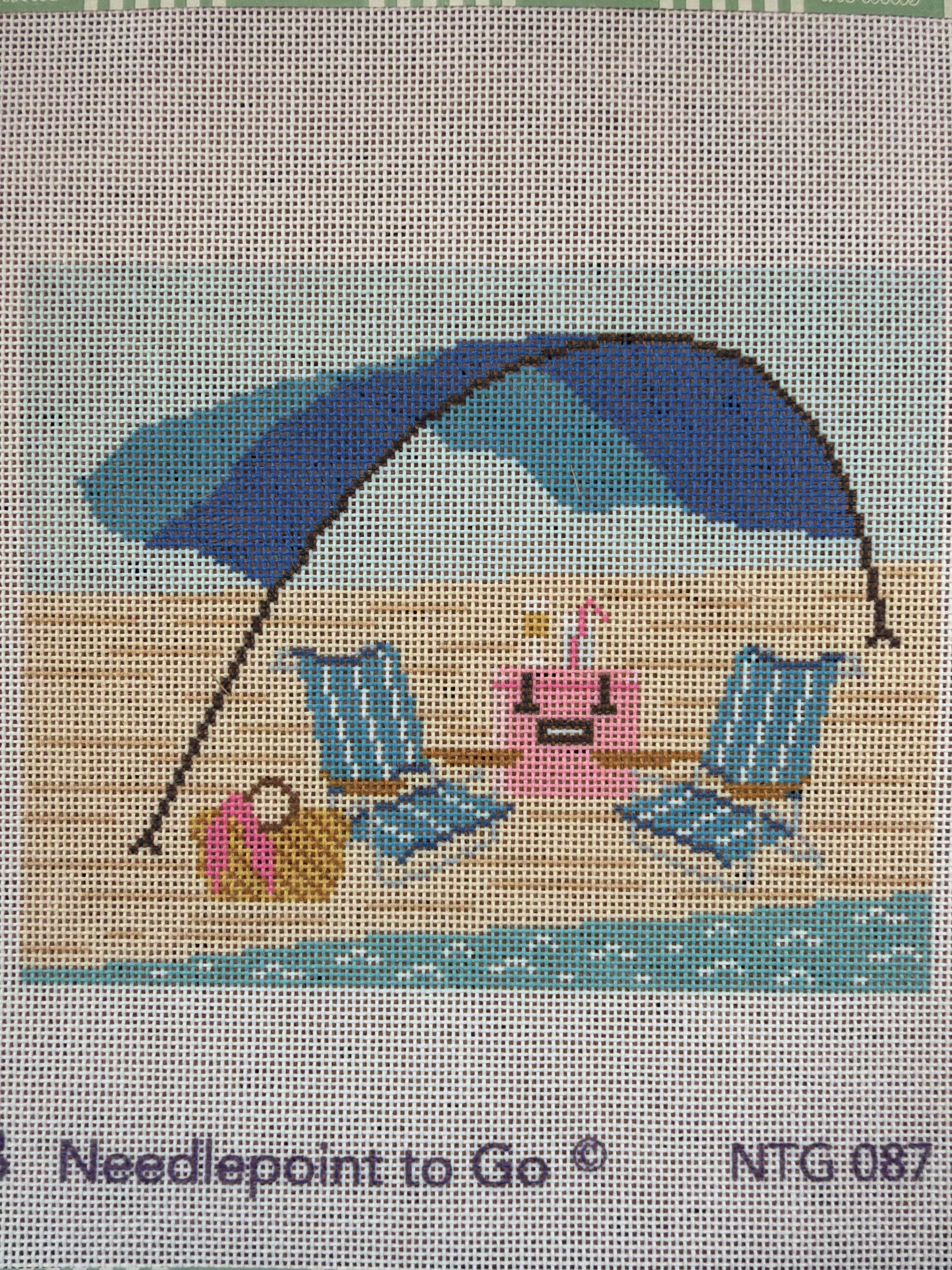 Sun Shade on 18 | Needlepoint Canvas