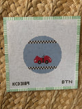 Race Car Round | Needlepoint Canvas