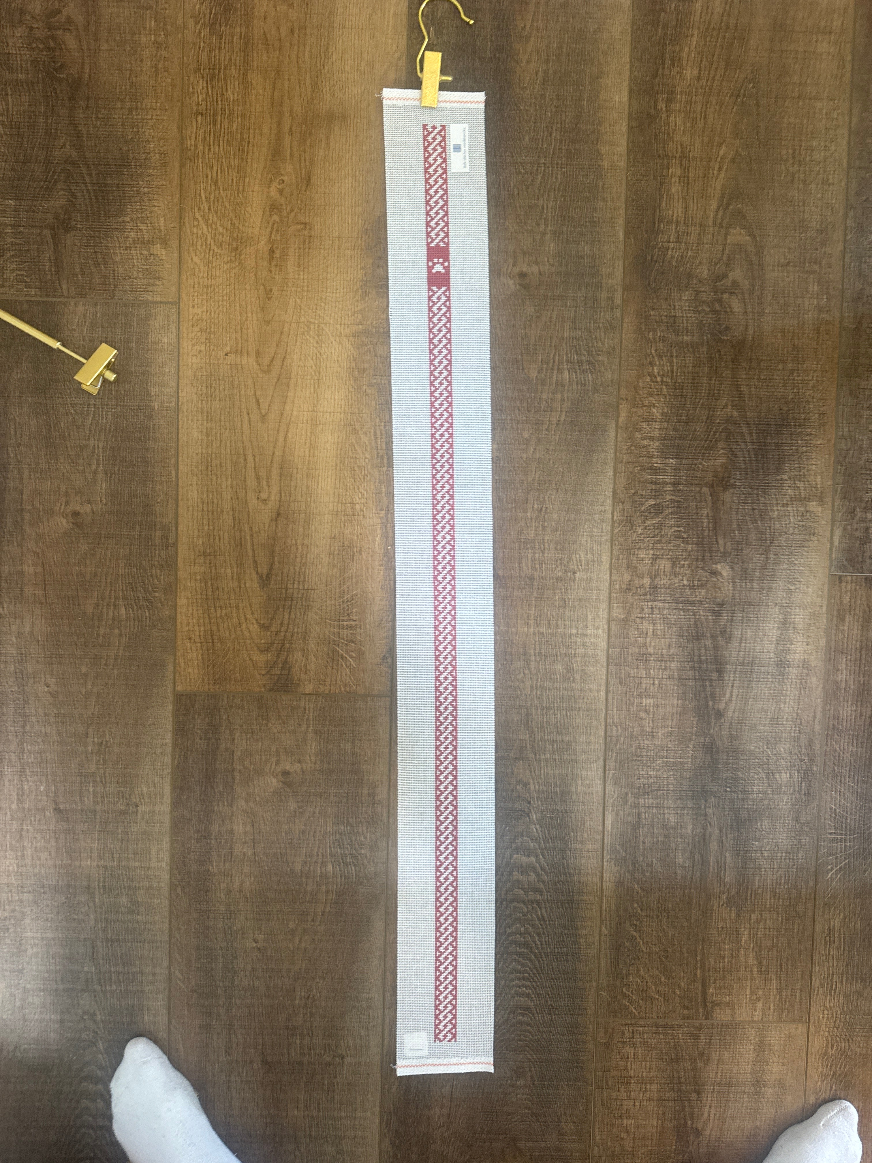 Nantucket Braid Leash – Nantucket Red | Needlepoint Canvas