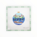 Alcatraz needlepoint canvas by Bradley Needlepoint Company
