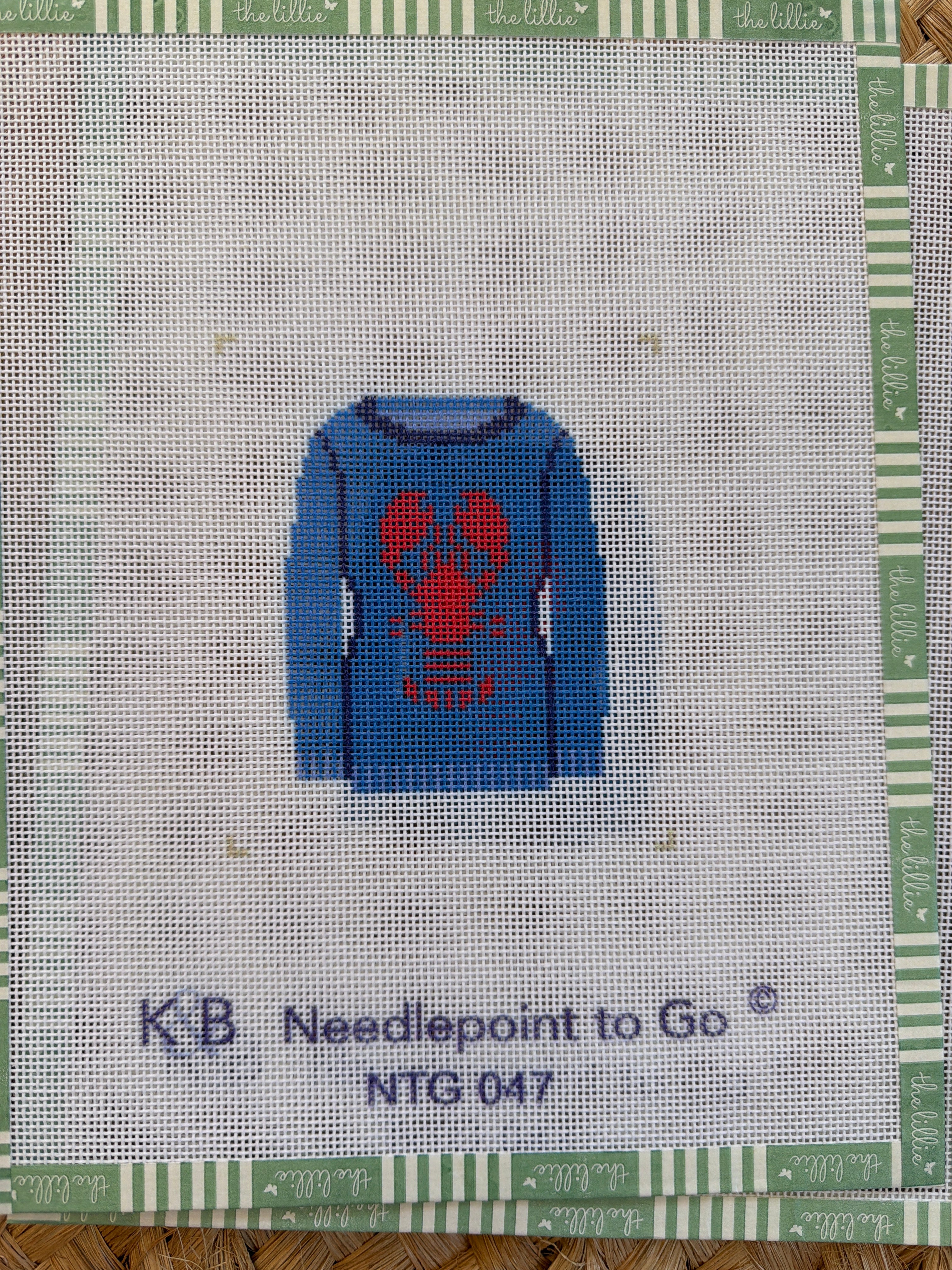 Preppy Sweater | Needlepoint Canvas