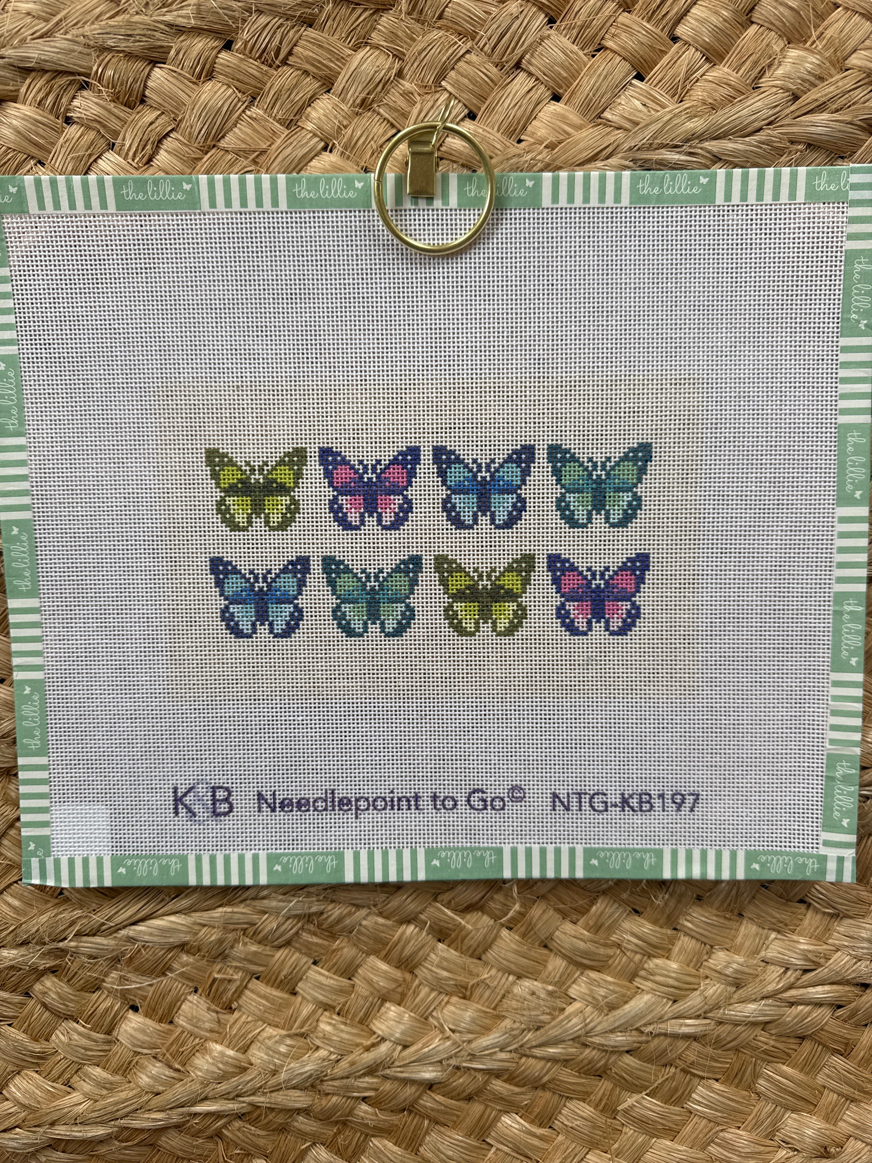 Butterfly Insert | Needlepoint Canvas