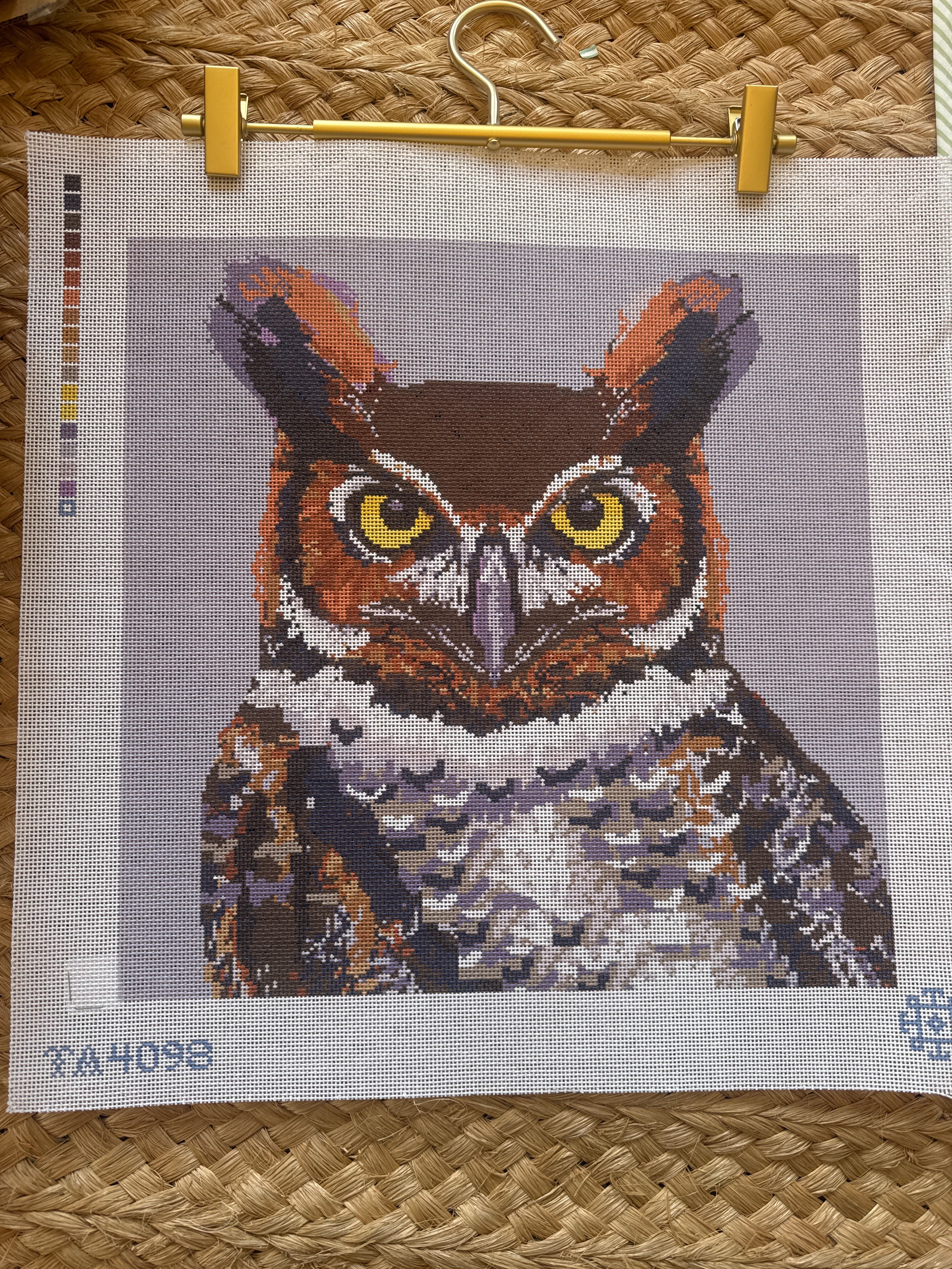 Horned Owl | Needlepoint Canvas