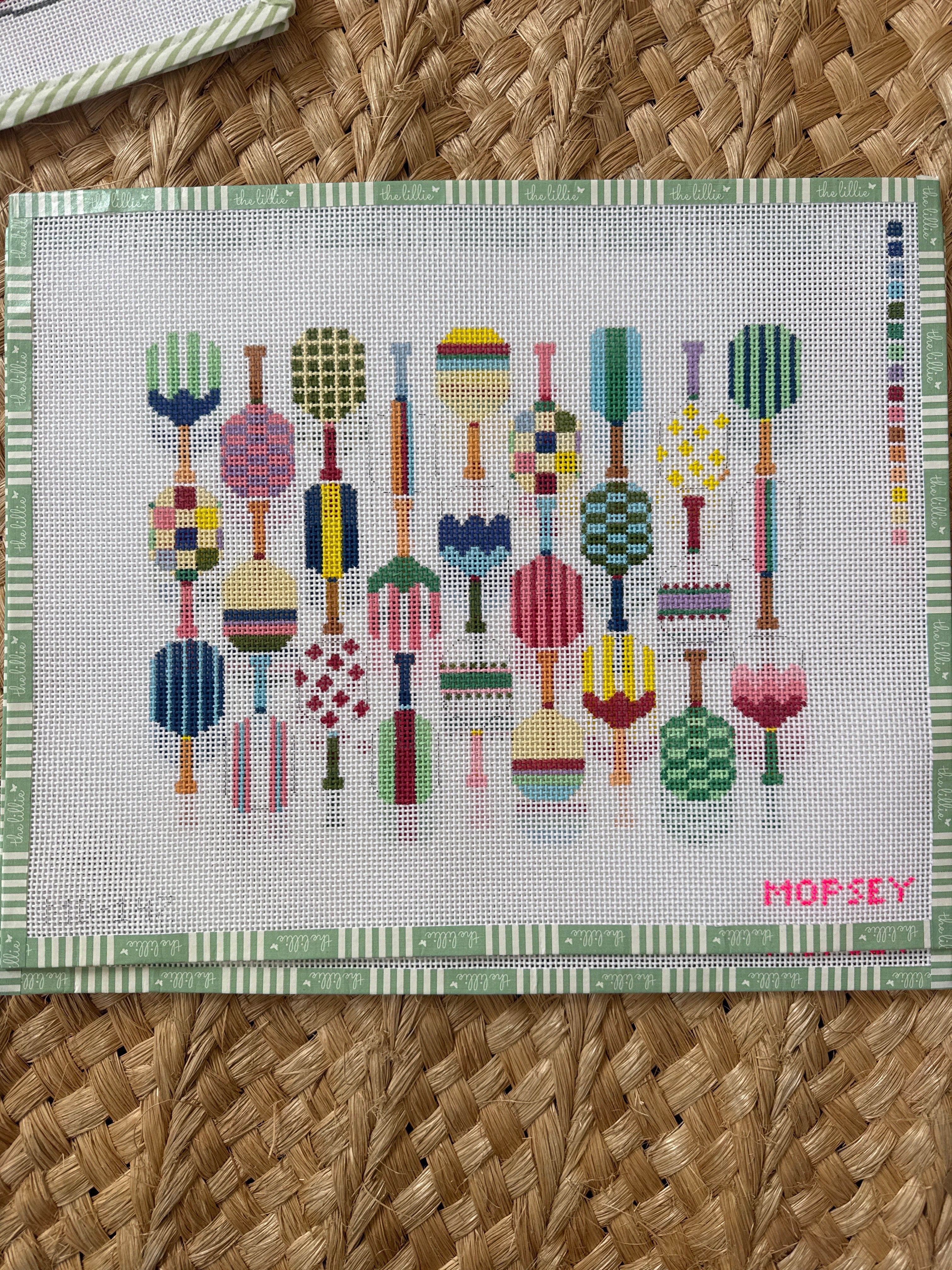 Pickle Paddle Party | Needlepoint Canvas