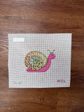 Purple Snail needlepoint canvas by Maiden Lane