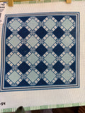 Mosaic Tile – Blue | Needlepoint Canvas