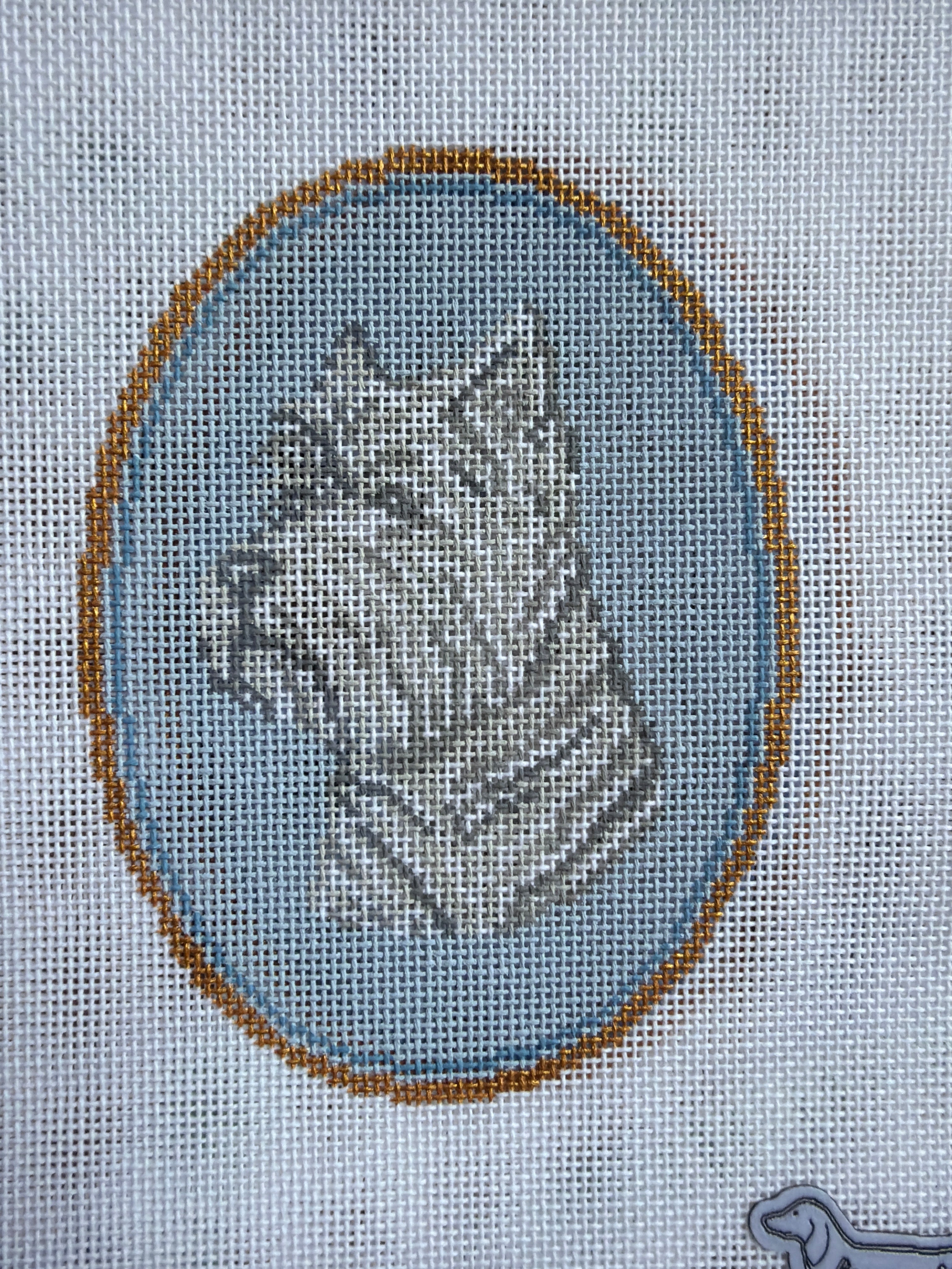 The Westie Cameo | Needlepoint Canvas