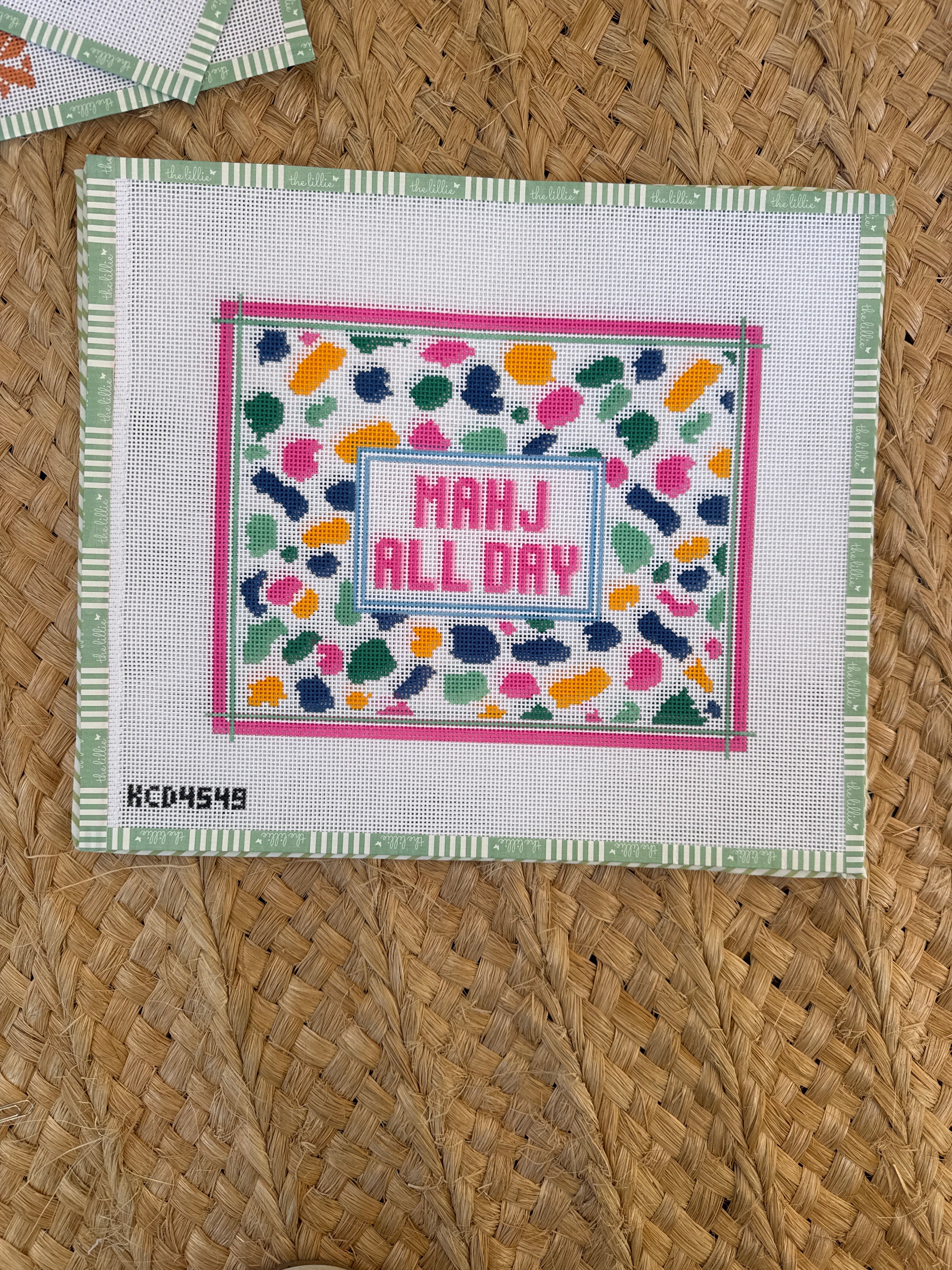 MAHJ All Day Tile Bag | Needlepoint Canvas