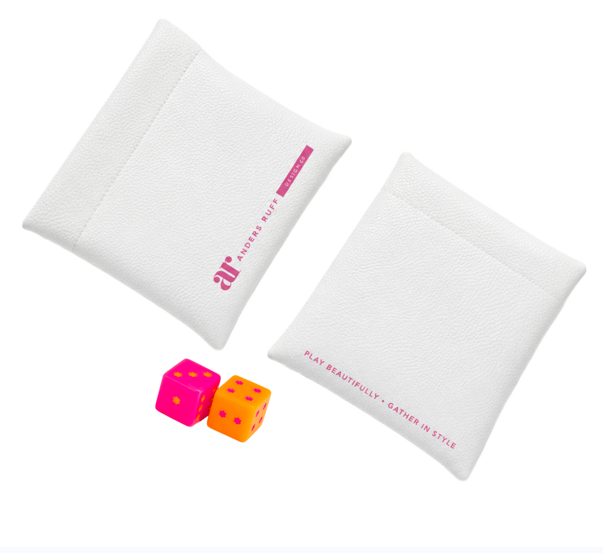 Bams & Bubbly dice and pouch