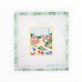 Barcelona Parc Guell Stamp needlepoint canvas by Stitch Style