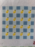Lemon Plaid 8" | Needlepoint Canvas
