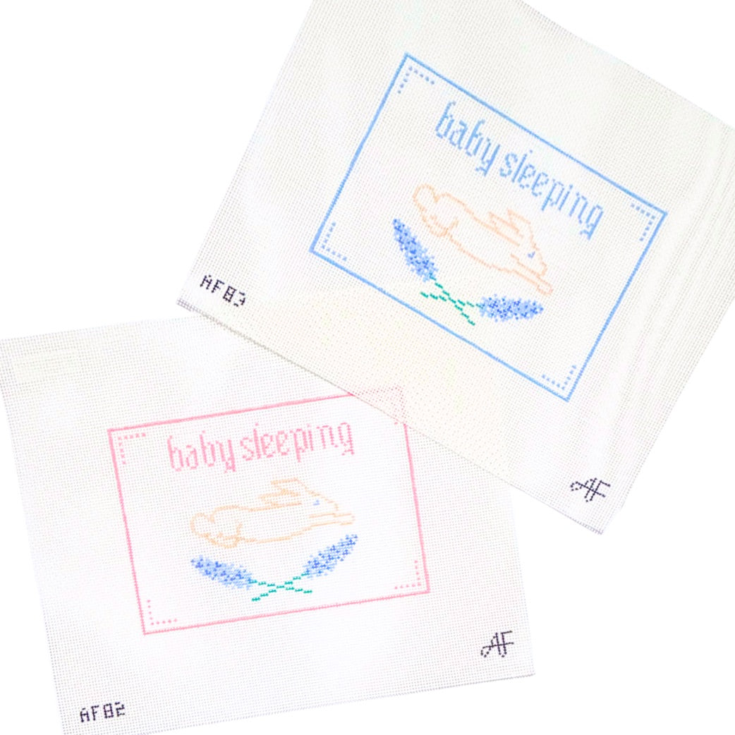 Baby Sleeping - Pink | Needlepoint Canvas