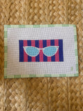 Midge Striped Glasses Case | Needlepoint Canvas