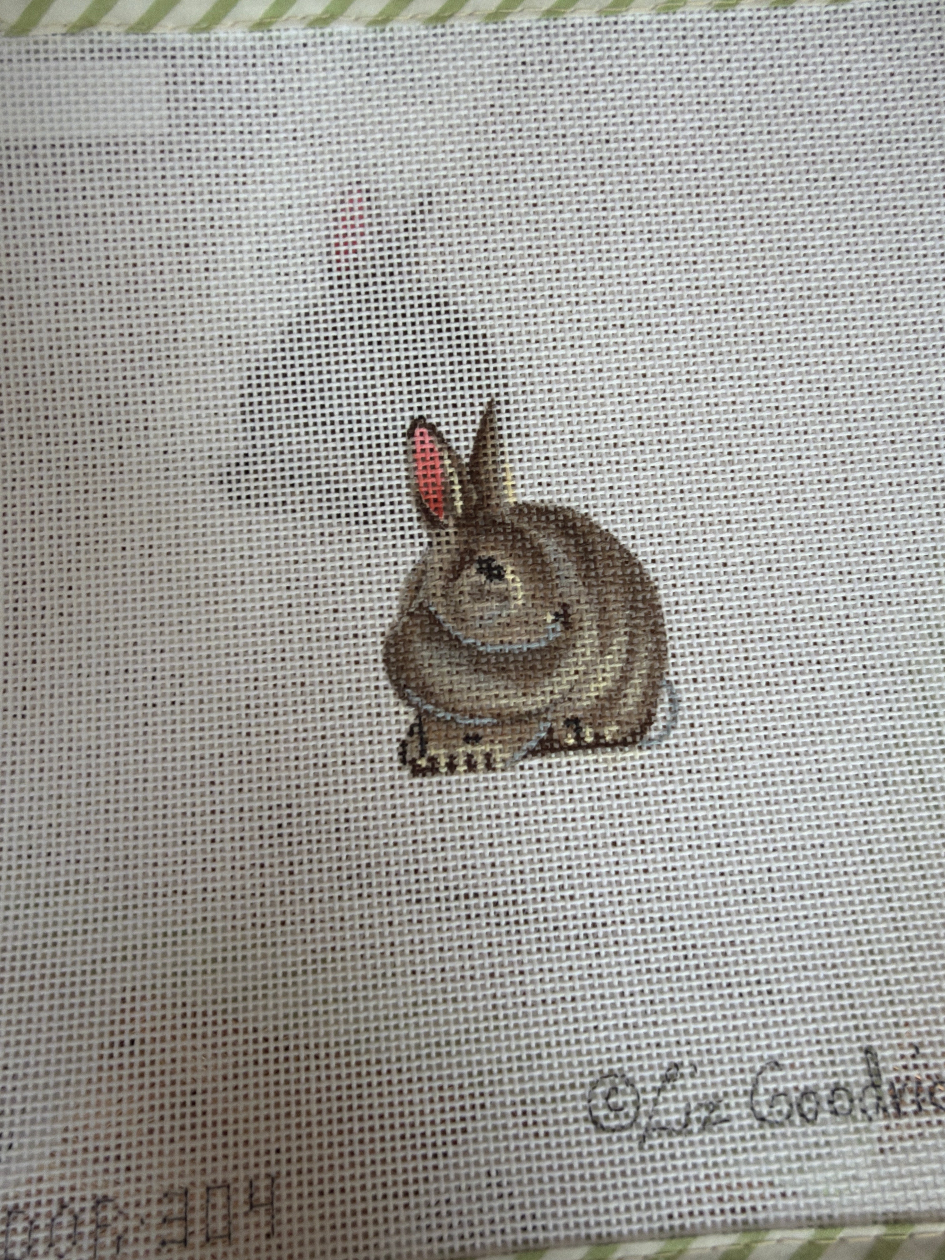 Rabbit, Horizontal | Needlepoint Canvas