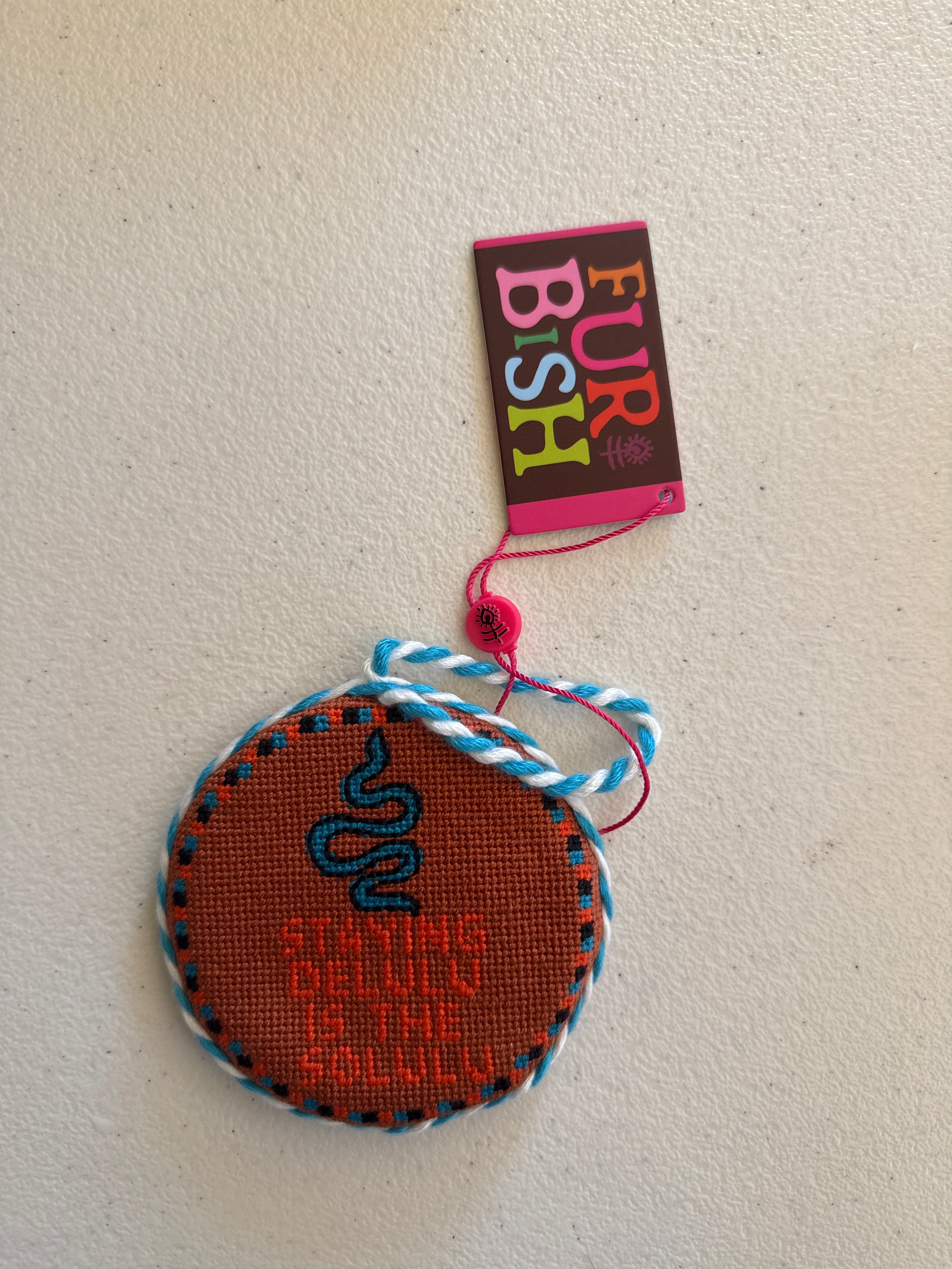 Needlepoint Ornament - Delulu