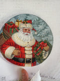 Santa with Wreath | Needlepoint Canvas