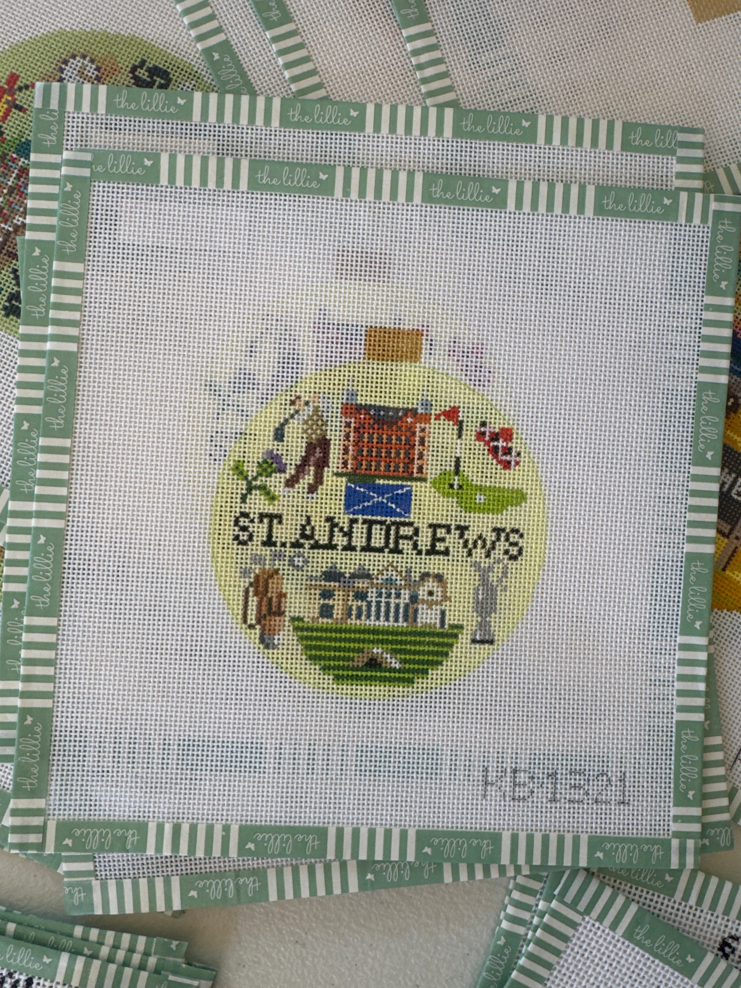 Sporting Round – St. Andrew | Needlepoint Canvas