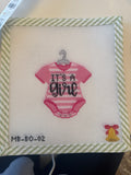 It's a Girl Baby Onsie | Needlepoint Canvas