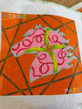 Hermes-Inspired Confetti Horse | Needlepoint Canvas
