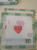 OX Heart Mini – Pink | Needlepoint Canvas