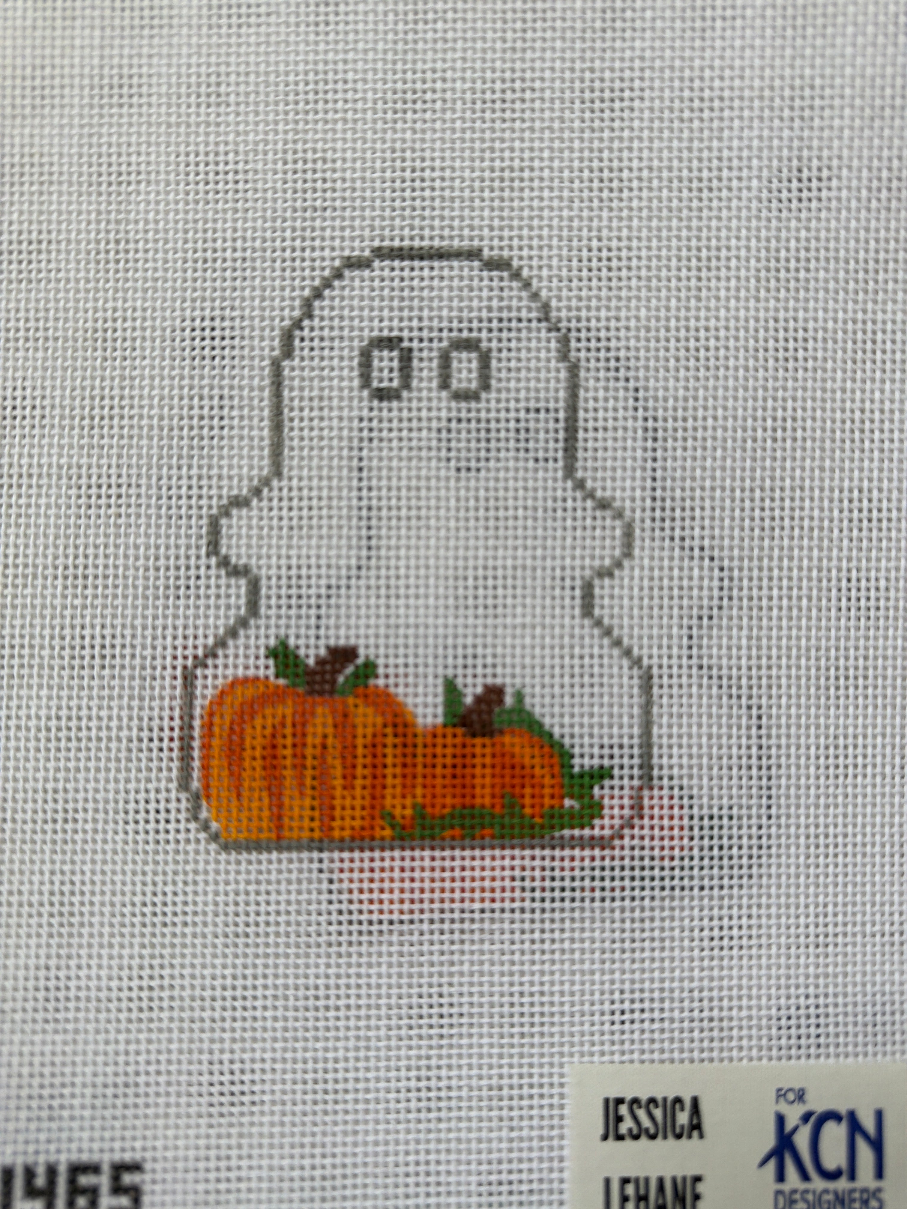 Pumpkin Ghost | Needlepoint Canvas