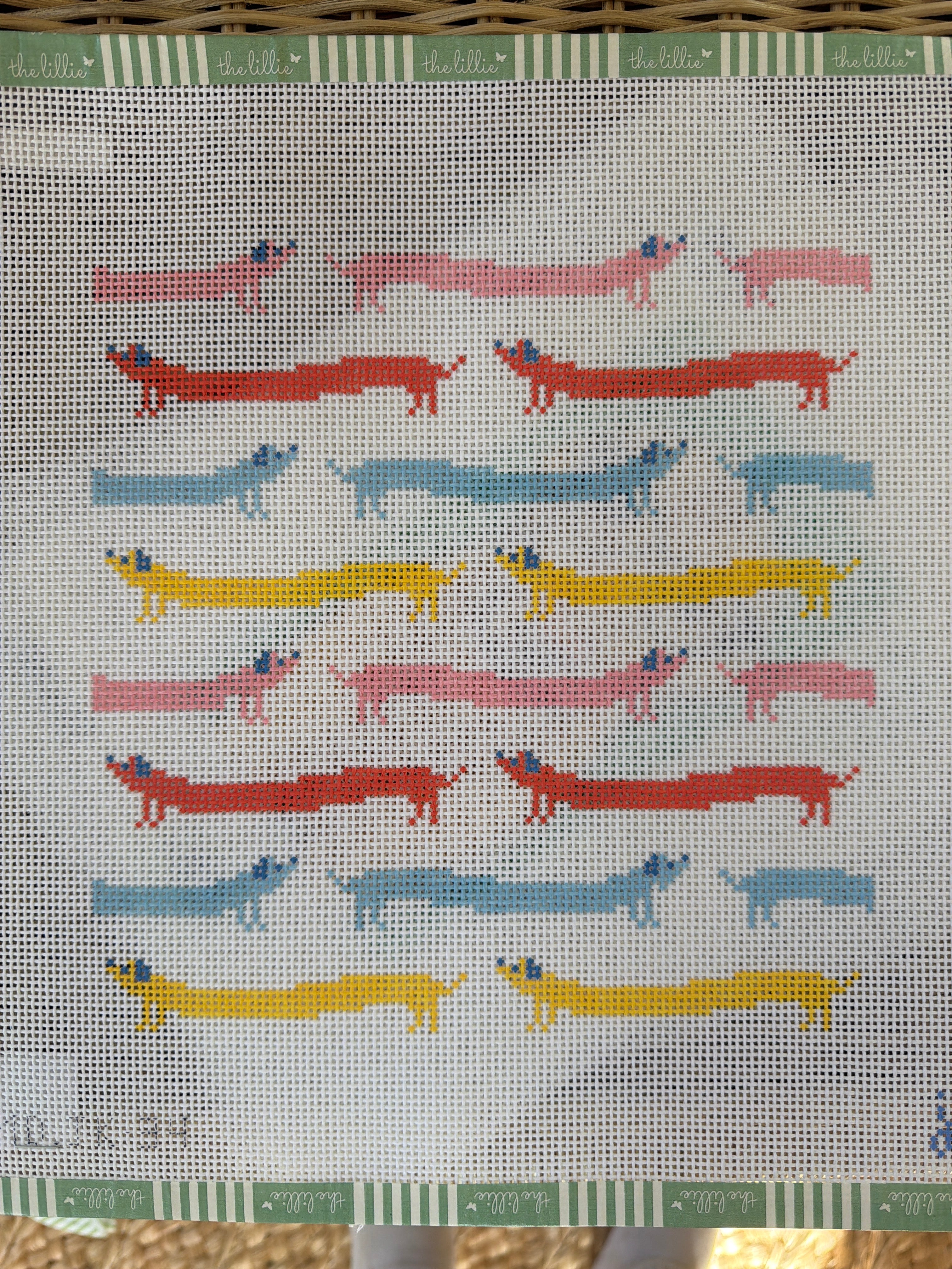 Puppy Parade | Needlepoint Canvas