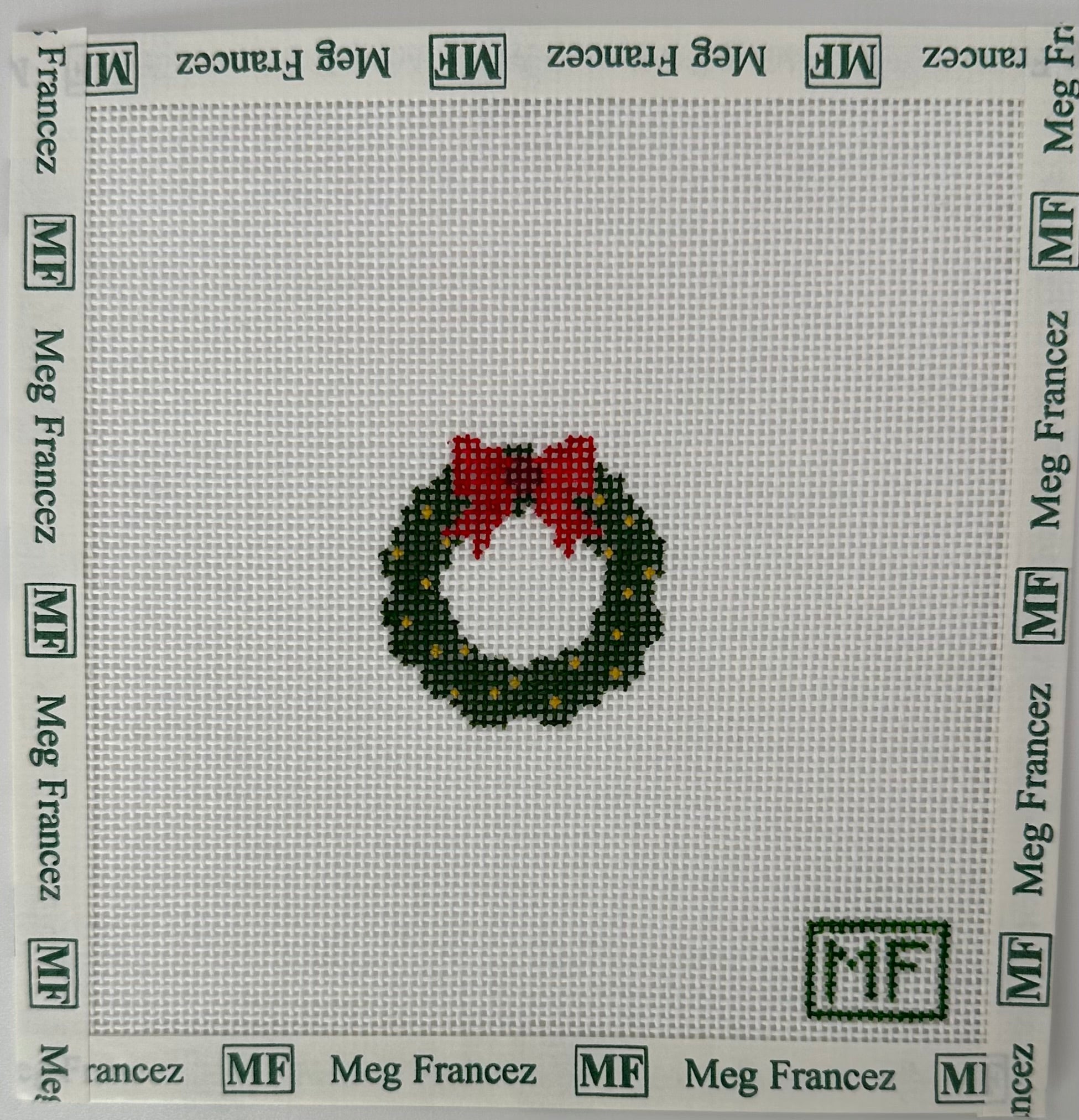 Wreath Mini needlepoint canvas