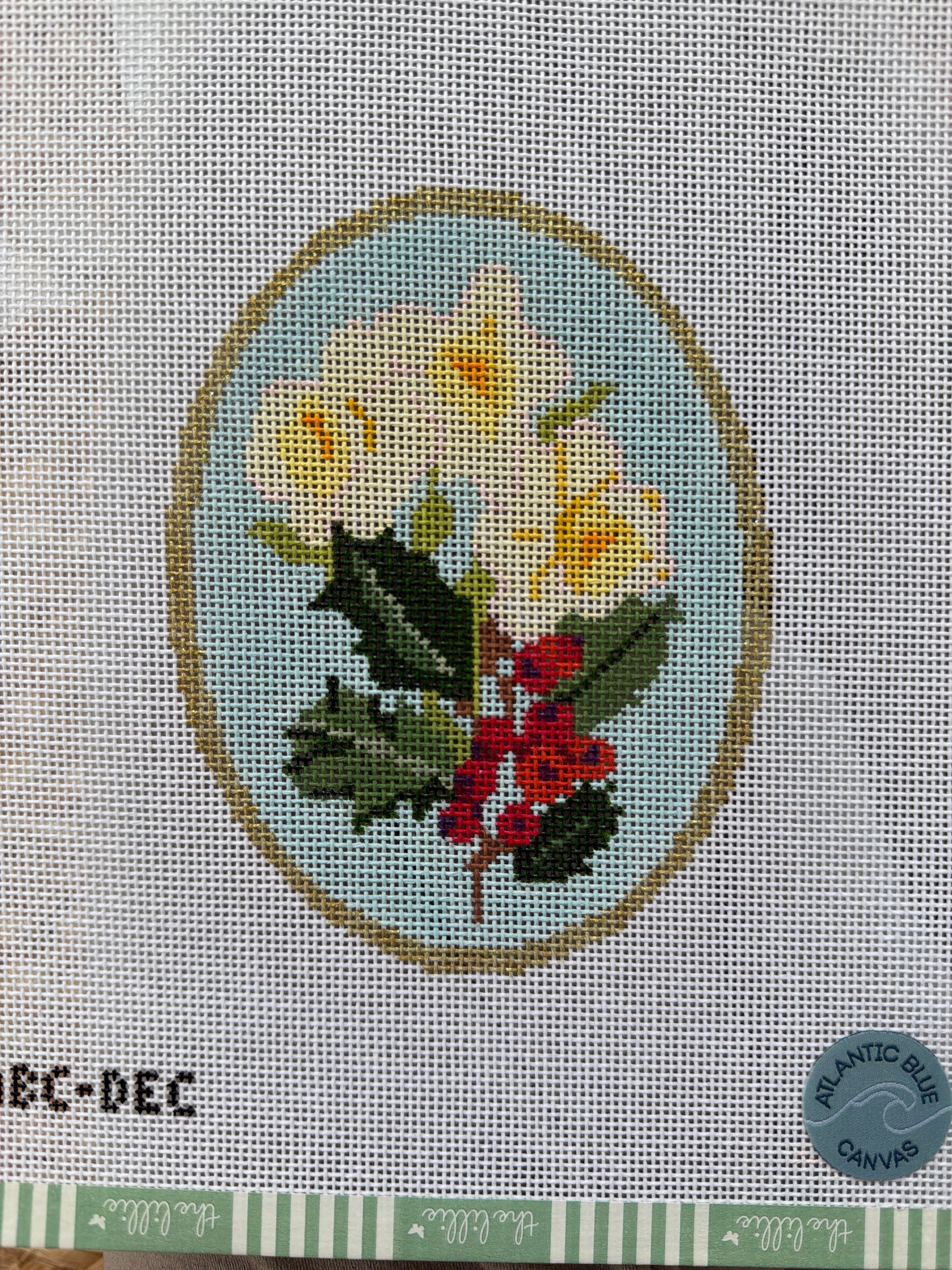 Birth Flowers: December | Needlepoint Canvas